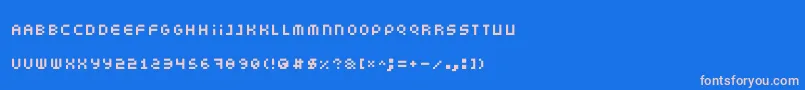 Fonte Somepx – fontes rosa em um fundo azul