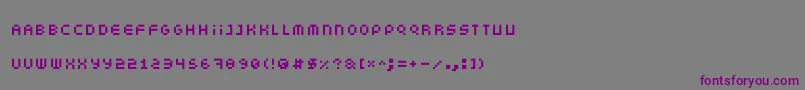Somepx Font – Purple Fonts on Gray Background