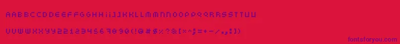 Fonte Somepx – fontes roxas em um fundo vermelho