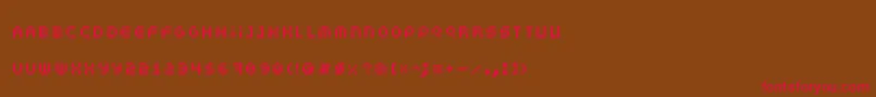 Somepx Font – Red Fonts on Brown Background