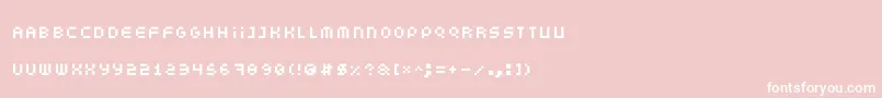 Somepx Font – White Fonts on Pink Background