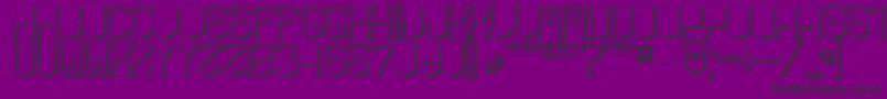 Czcionka KardonGros – czarne czcionki na fioletowym tle