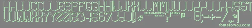 KardonGros Font – Green Fonts on Gray Background