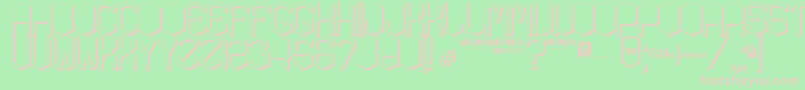 KardonGros Font – Pink Fonts on Green Background