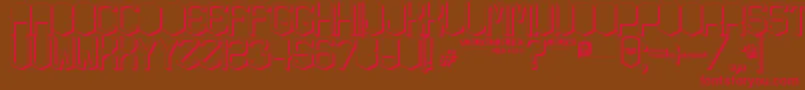 KardonGros Font – Red Fonts on Brown Background