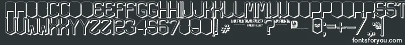 KardonGros Font – White Fonts on Black Background