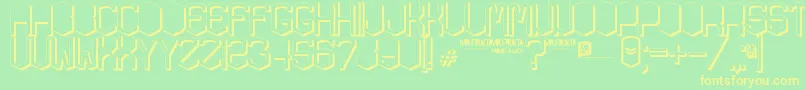 More about KardonGros Font KardonGros Font – Yellow Fonts on Green Background