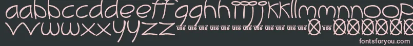 MeliBrush Font – Pink Fonts on Black Background