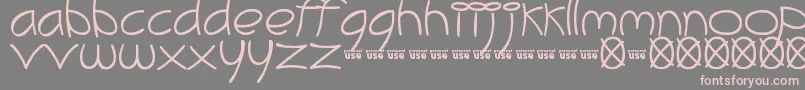 MeliBrush Font – Pink Fonts on Gray Background