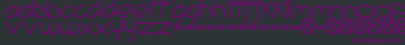 MeliBrush Font – Purple Fonts on Black Background