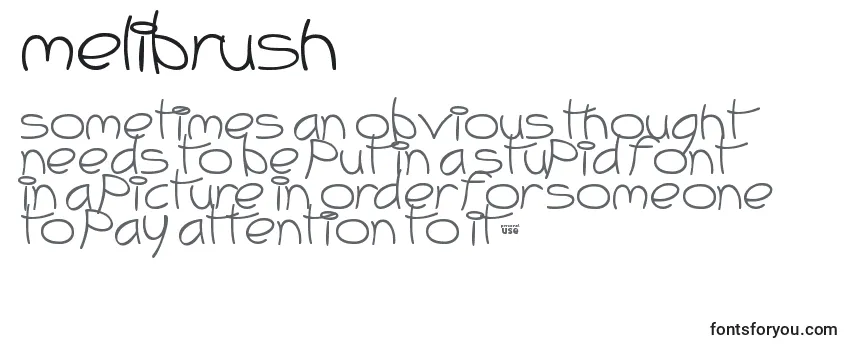 Обзор шрифта MeliBrush