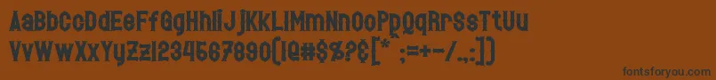 HetfieldBold Font – Black Fonts on Brown Background