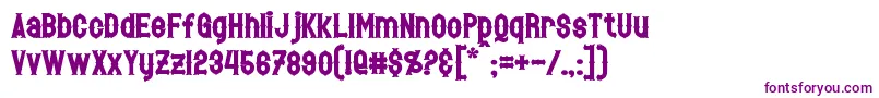 HetfieldBold Font – Purple Fonts on White Background