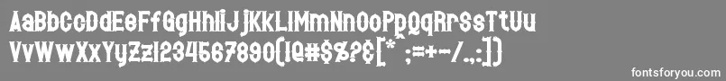 HetfieldBold Font – White Fonts on Gray Background