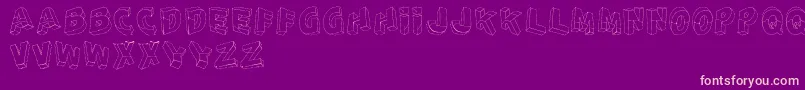 PerspectivoDisTfb Font – Pink Fonts on Purple Background