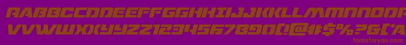 Police Dronetrackerital – polices brunes sur fond violet