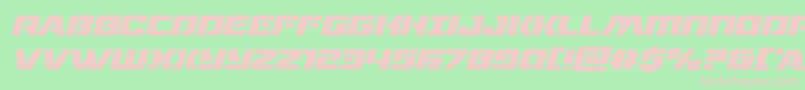 Dronetrackerital Font – Pink Fonts on Green Background