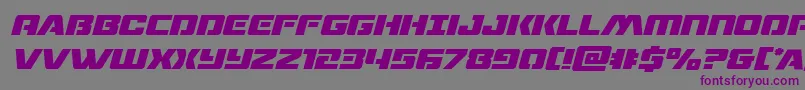 Шрифт Dronetrackerital – фиолетовые шрифты на сером фоне