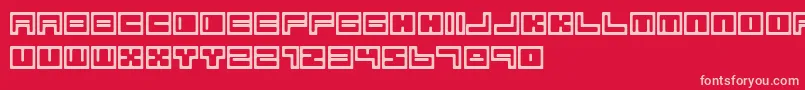 BimSinSimbolos Font – Pink Fonts on Red Background