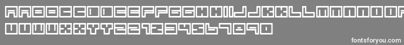 BimSinSimbolos Font – White Fonts on Gray Background