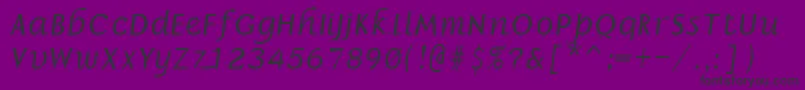 BorzoiBoldItalic Font – Black Fonts on Purple Background