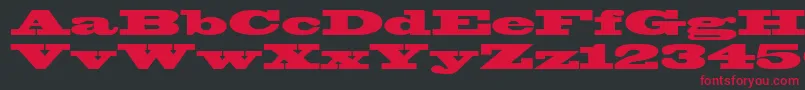 Blackoak Font – Red Fonts on Black Background