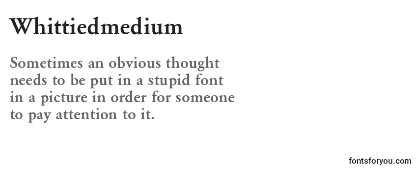 Review of the Whittiedmedium Font