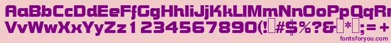 B790DecoRegular-Schriftart – Violette Schriften auf rosa Hintergrund