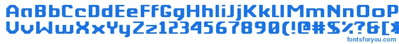 フォントKkberktp – 青いフォント