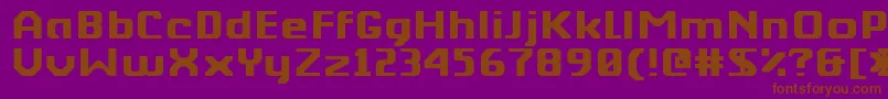 Шрифт Kkberktp – коричневые шрифты на фиолетовом фоне