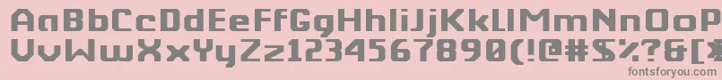 Kkberktp Font – Gray Fonts on Pink Background