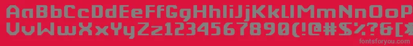 Kkberktp Font – Gray Fonts on Red Background