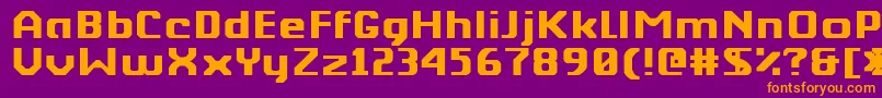 Kkberktp Font – Orange Fonts on Purple Background