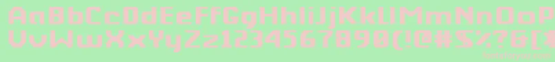 Kkberktp Font – Pink Fonts on Green Background