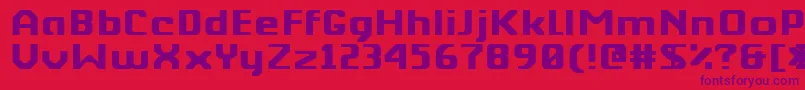 Kkberktp Font – Purple Fonts on Red Background