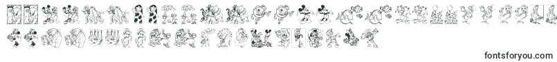 DisneyFamily1-fontti – Alkavat D:lla olevat fontit