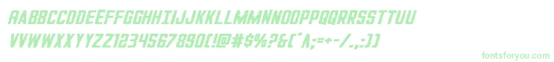 GiIncognitosmallital Font – Green Fonts on White Background