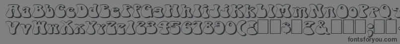 FzJazzy143DEx Font – Black Fonts on Gray Background