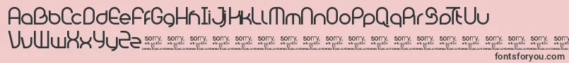 BambhoutConnectTrial Font – Black Fonts on Pink Background