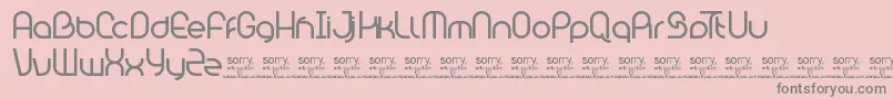 BambhoutConnectTrial Font – Gray Fonts on Pink Background