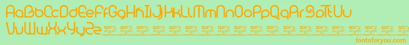 BambhoutConnectTrial Font – Orange Fonts on Green Background