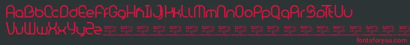 BambhoutConnectTrial Font – Red Fonts on Black Background