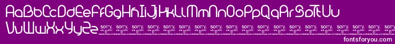 BambhoutConnectTrial Font – White Fonts on Purple Background