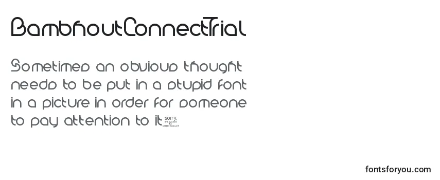 BambhoutConnectTrial Font