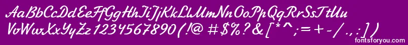 Asylbekm06jikharev.Kz Font – White Fonts on Purple Background