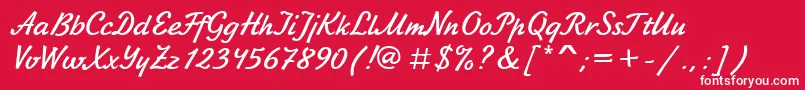 Asylbekm06jikharev.Kz Font – White Fonts on Red Background