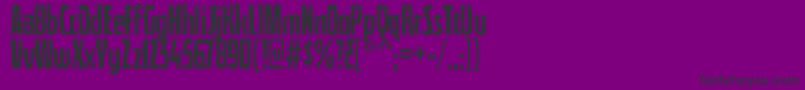 QuasixRegular Font – Black Fonts on Purple Background