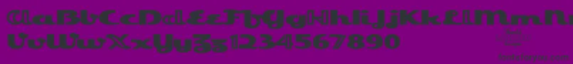EsquivelTrial Font – Black Fonts on Purple Background