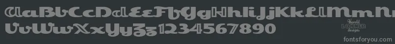 EsquivelTrial Font – Gray Fonts on Black Background
