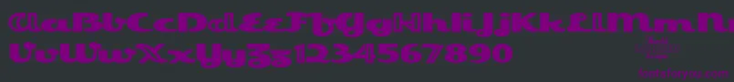 Шрифт EsquivelTrial – фиолетовые шрифты на чёрном фоне